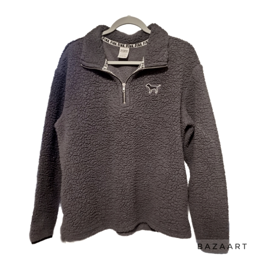 Pink - Victoria's Secret Rare Pink Quarter Zip Pull Over ● Size Small ●
